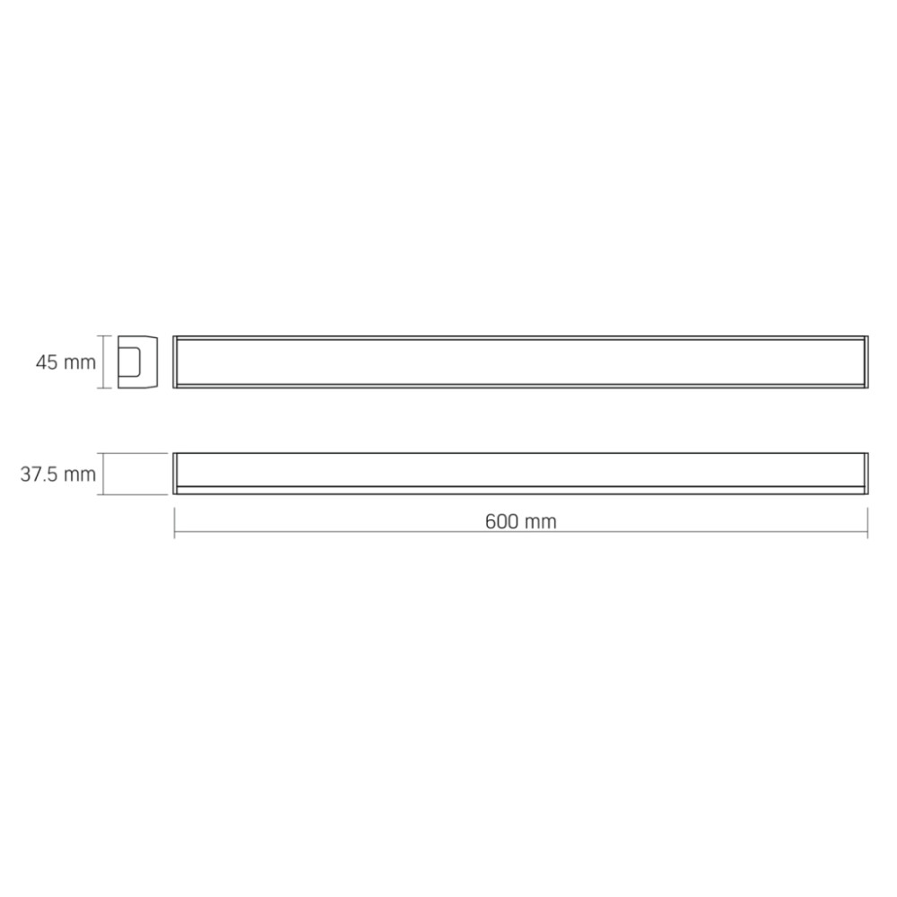 Світильник Videx LED BN03 30W 0.6М 5000K 220V (VL-BN03-30065B)