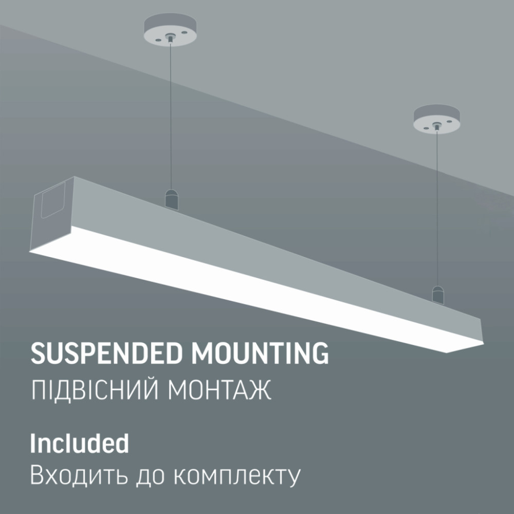 Світильник Videx LED BN03 30W 0.6М 5000K 220V (VL-BN03-30065B)