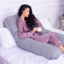 Подушка MirSon для вагітних і відпочинку Satin Stripe №8027 U-подібна Light Gray (2200006178651) Подушка MirSon для вагітних і відпочинку Satin Stripe №8027 U-подібна Light Gray (2200006178651)
