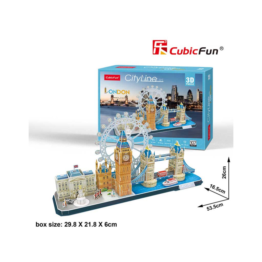 Пазл Cubic Fun Тривимірна головоломка-конструктор City Line Венеція (MC269h)