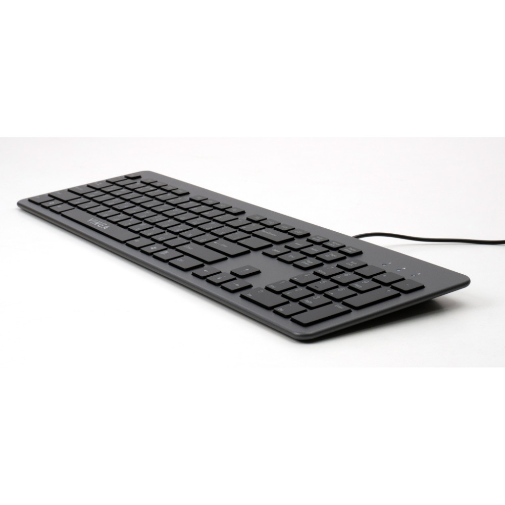 Клавіатура Vinga KB735 black-grey
