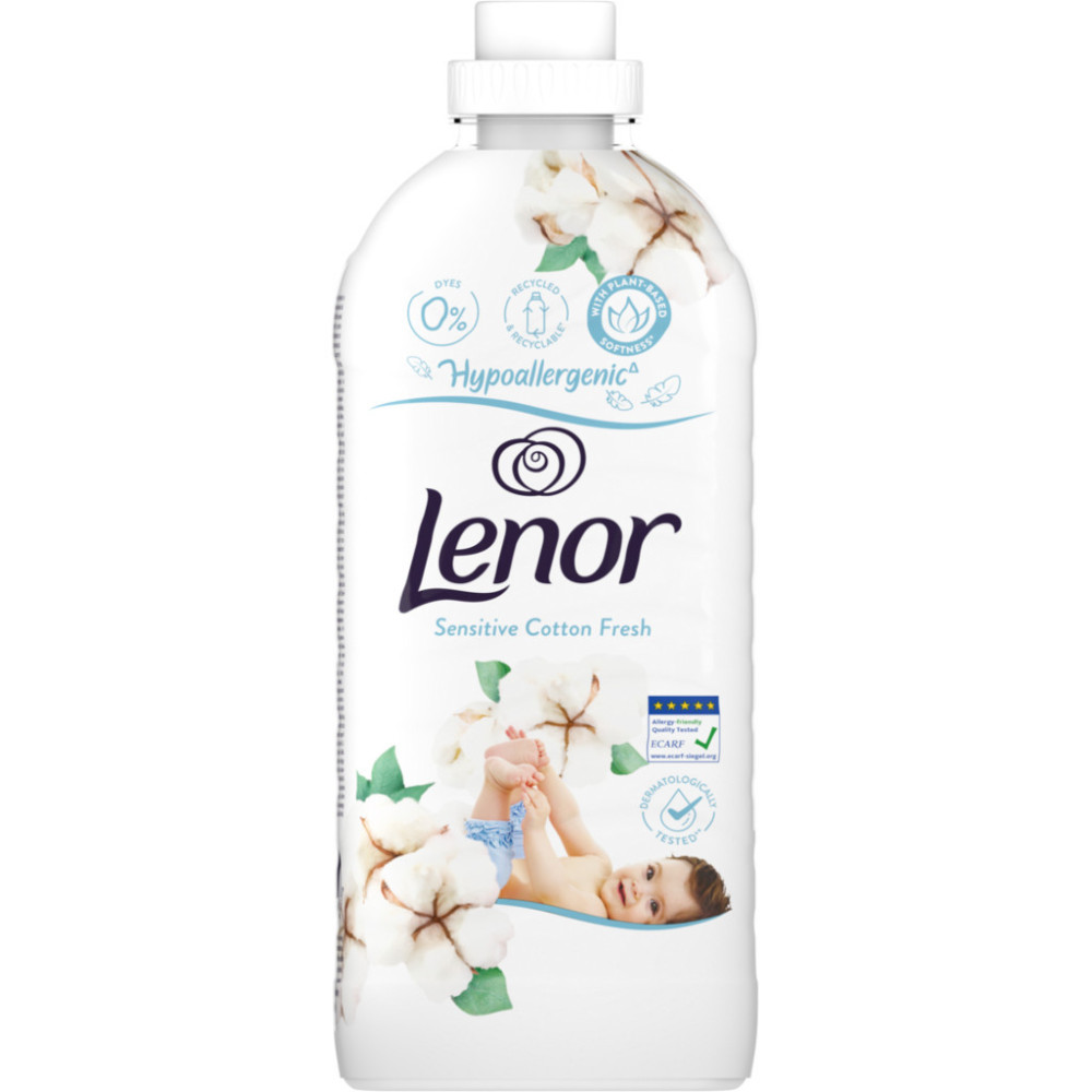 Кондиціонер для білизни Lenor Для чутливої шкіри Свіжість бавовни 1200 мл (8006540889619)