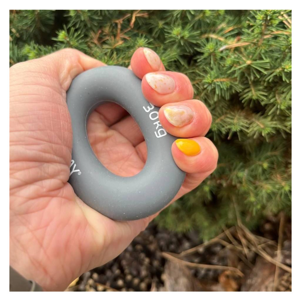 Еспандер PowerPlay PP-4324 Hand Grip Ring X-Hard 30 кг Сірий (PP_4324_30kg)
