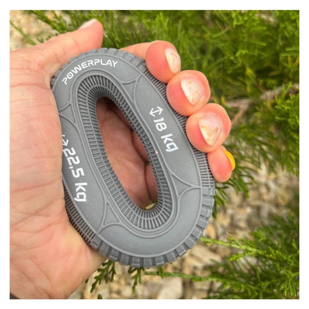 Еспандер PowerPlay PP-4330 Hand Grip Loops Medium 18-22,5 кг Сірий (PP_4330_Grey_(18-22.5kg))
