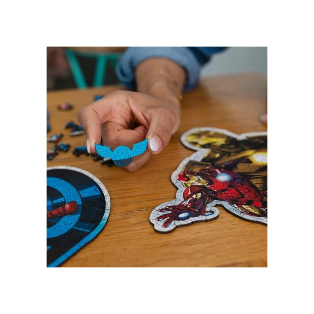 Пазл Trefl Wooden Marvel Heroes Відважна залізна людина 160 елементів (5900511201833)
