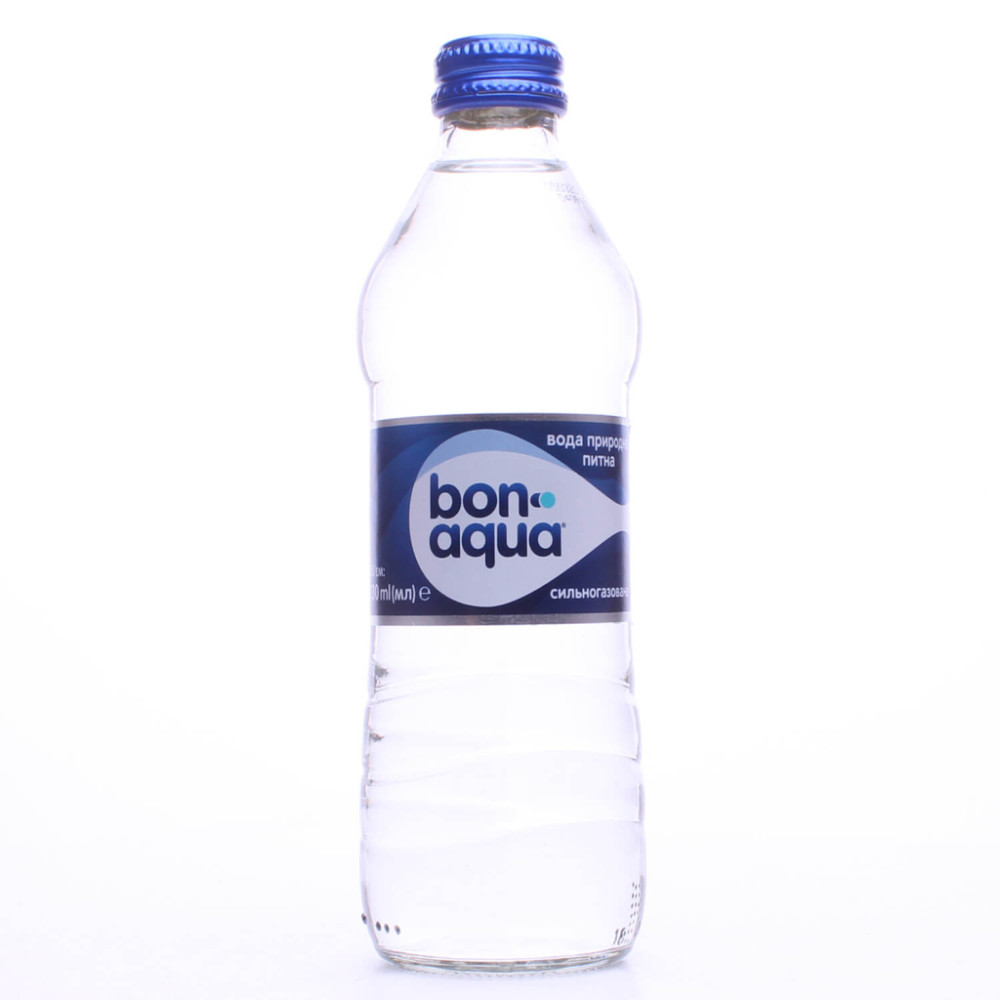 Мінеральна вода BonAqua Сильногазована 330 мл (50112326)