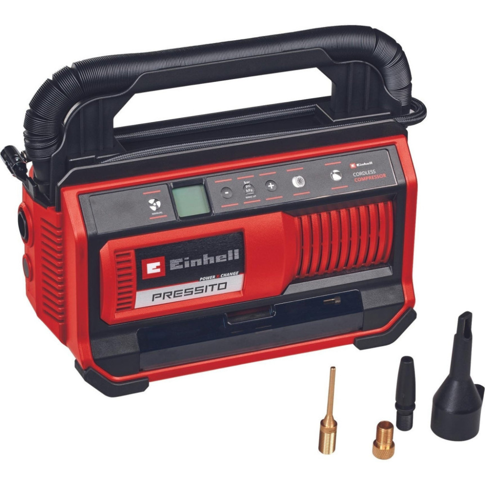 Автомобільний компресор Einhell PRESSITO 18/25, 18В PXC, 10.5бар, (без АКБ та ЗП) (4020420)