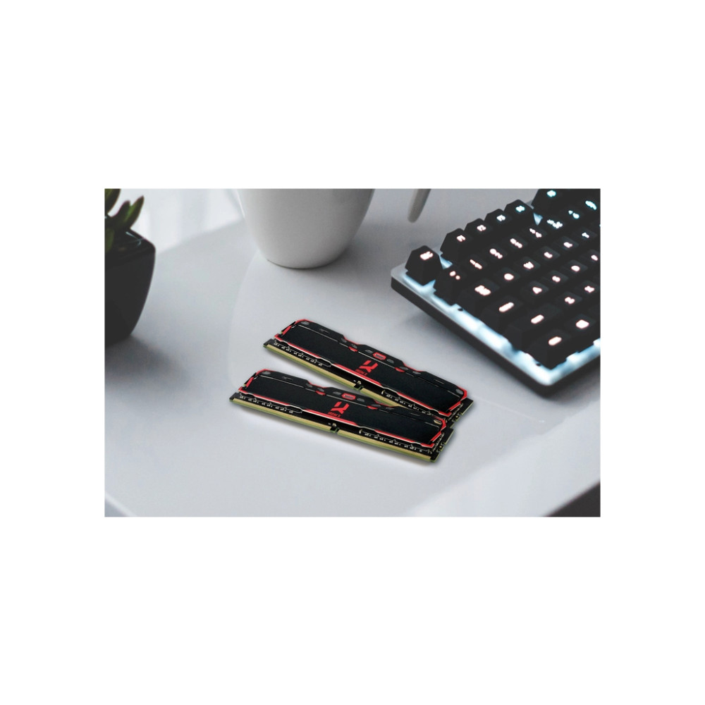 Модуль пам'яті для комп'ютера DDR4 32GB (2x16GB) 3200 MHz IRDM Black Goodram (IR-X3200D464L16A/32GDC)