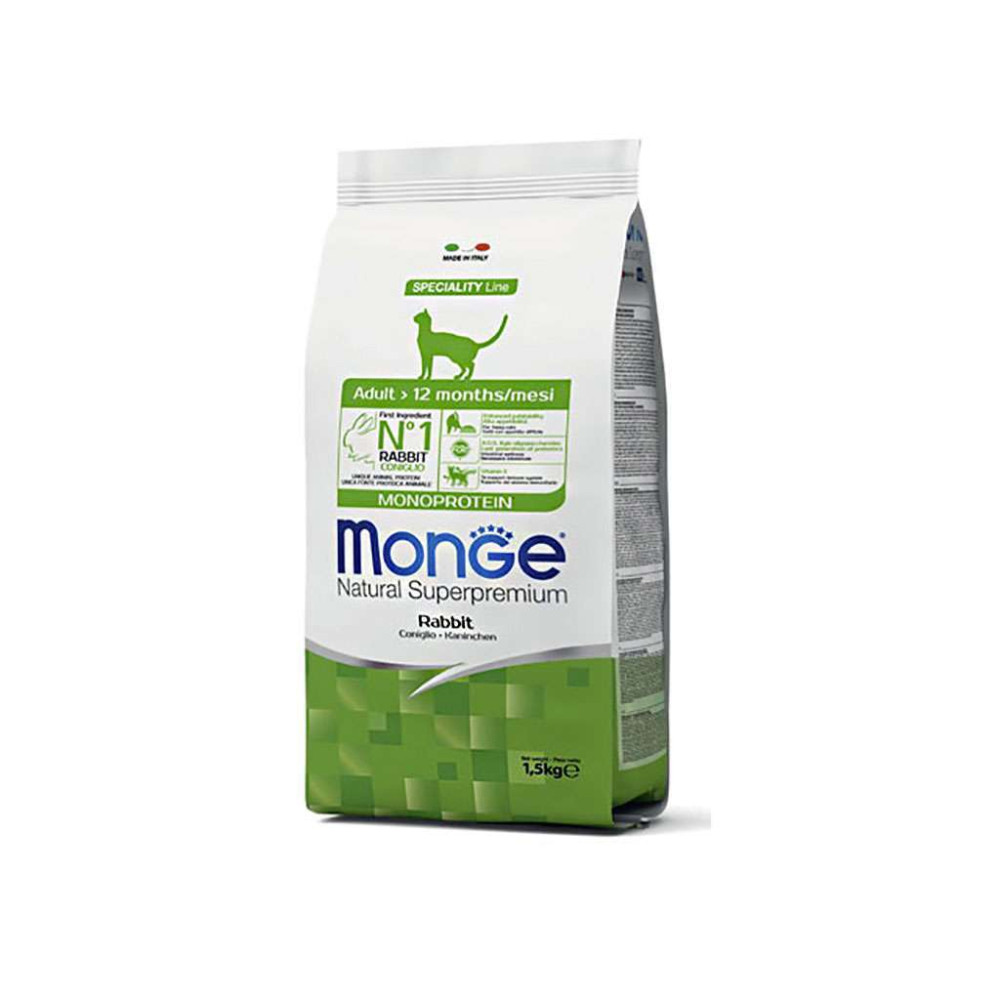 Сухий корм для кішок Monge Cat Adult з кроликом 1.5 кг (8009470011945)
