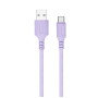 Дата кабель USB 2.0 AM to USB-C 1.0m soft silicone violet ColorWay (CW-CBUC044-PU) Дата кабель USB 2.0 AM to USB-C 1.0m soft silicone violet ColorWay (CW-CBUC044-PU)