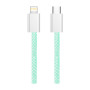 Дата кабель USB-C to Lightning 1.0m 27W green ColorWay (CW-CBPDCL061-G) Дата кабель USB-C to Lightning 1.0m 27W green ColorWay (CW-CBPDCL061-G)