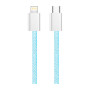 Дата кабель USB-C to Lightning 1.0m 27W blue ColorWay (CW-CBPDCL061-BL) Дата кабель USB-C to Lightning 1.0m 27W blue ColorWay (CW-CBPDCL061-BL)