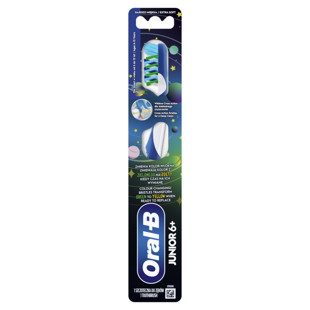 Дитяча зубна щітка Oral-B Junior 6-12 років М'якої жорсткості 1 шт (8700216749466)