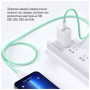 Дата кабель USB-C to USB-C 1.0m 60W 3.0А green ColorWay (CW-CBPDCC061-G) Дата кабель USB-C to USB-C 1.0m 60W 3.0А green ColorWay (CW-CBPDCC061-G)
