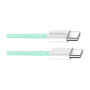 Дата кабель USB-C to USB-C 1.0m 60W 3.0А green ColorWay (CW-CBPDCC061-G) Дата кабель USB-C to USB-C 1.0m 60W 3.0А green ColorWay (CW-CBPDCC061-G)