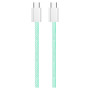 Дата кабель USB-C to USB-C 1.0m 60W 3.0А green ColorWay (CW-CBPDCC061-G) Дата кабель USB-C to USB-C 1.0m 60W 3.0А green ColorWay (CW-CBPDCC061-G)