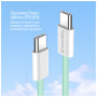 Дата кабель USB-C to USB-C 1.0m 60W 3.0А green ColorWay (CW-CBPDCC061-G) Дата кабель USB-C to USB-C 1.0m 60W 3.0А green ColorWay (CW-CBPDCC061-G)