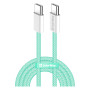 Дата кабель USB-C to USB-C 1.0m 60W 3.0А green ColorWay (CW-CBPDCC061-G) Дата кабель USB-C to USB-C 1.0m 60W 3.0А green ColorWay (CW-CBPDCC061-G)