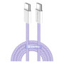 Дата кабель USB-C to USB-C 1.0m 60W 3.0А purple ColorWay (CW-CBPDCC061-PU) Дата кабель USB-C to USB-C 1.0m 60W 3.0А purple ColorWay (CW-CBPDCC061-PU)