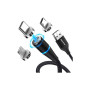 Дата кабель USB 2.0 AM to Lightning + Micro 5P + USB-C 1.0m Magnetic ColorWay (CW-CBUU038-BK) Дата кабель USB 2.0 AM to Lightning + Micro 5P + USB-C 1.0m Magnetic ColorWay (CW-CBUU038-BK)