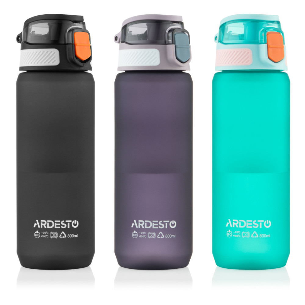 Пляшка для води Ardesto Matte 800мл блакитний (AR2281MB)