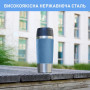 Термокружка Tefal Travel Mug Classic Twist, 360мл, нержавіюча сталь, блакитний (N2024510) Термокружка Tefal Travel Mug Classic Twist, 360мл, нержавіюча сталь, блакитний (N2024510)