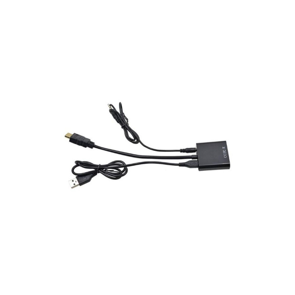 Перехідник ST-Lab HDMI male to VGA F (з кабелями аудіо і живлення від USB) (U-990)