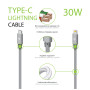 Дата кабель USB-C to Lightning 1.0m CBGNYTL1 30W Grey Intaleo (1283126559587) Дата кабель USB-C to Lightning 1.0m CBGNYTL1 30W Grey Intaleo (1283126559587)