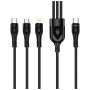 Дата кабель USB 2.0 AM to Lightning + Micro 5P + USB-C 1.2m 3.0A (PD60W data) Black ColorWay (CW-CBPDU3060-BK) Дата кабель USB 2.0 AM to Lightning + Micro 5P + USB-C 1.2m 3.0A (PD60W data) Black ColorWay (CW-CBPDU3060-BK)