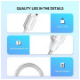 Дата кабель USB 2.0 AM to USB-C 1.5m 3.0A 18W US288 White Ugreen (60132) Дата кабель USB 2.0 AM to USB-C 1.5m 3.0A 18W US288 White Ugreen (60132)