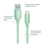Дата кабель USB 2.0 AM to USB-C 1.0m mint ColorWay (CW-CBUC003-MT) Дата кабель USB 2.0 AM to USB-C 1.0m mint ColorWay (CW-CBUC003-MT)