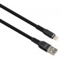 Дата кабель USB 2.0 AM to Lightning 1.0m flat nylon black Vinga (VCPDCLFNB1BK) Дата кабель USB 2.0 AM to Lightning 1.0m flat nylon black Vinga (VCPDCLFNB1BK)