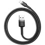 Дата кабель USB 2.0 AM to Lightning 0.5m Cafule 2.4A grey+black Baseus (CALKLF-AG1) Дата кабель USB 2.0 AM to Lightning 0.5m Cafule 2.4A grey+black Baseus (CALKLF-AG1)