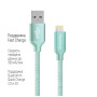 Дата кабель USB 2.0 AM to Lightning 2.0m mint ColorWay (CW-CBUL007-MT) Дата кабель USB 2.0 AM to Lightning 2.0m mint ColorWay (CW-CBUL007-MT)