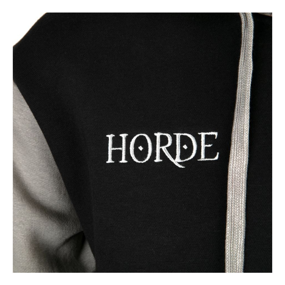 Кофта Jinx World of Warcraft Horde Varsity Hoodie Black/Cool Grey/Red L (JINX-10491 BLL)