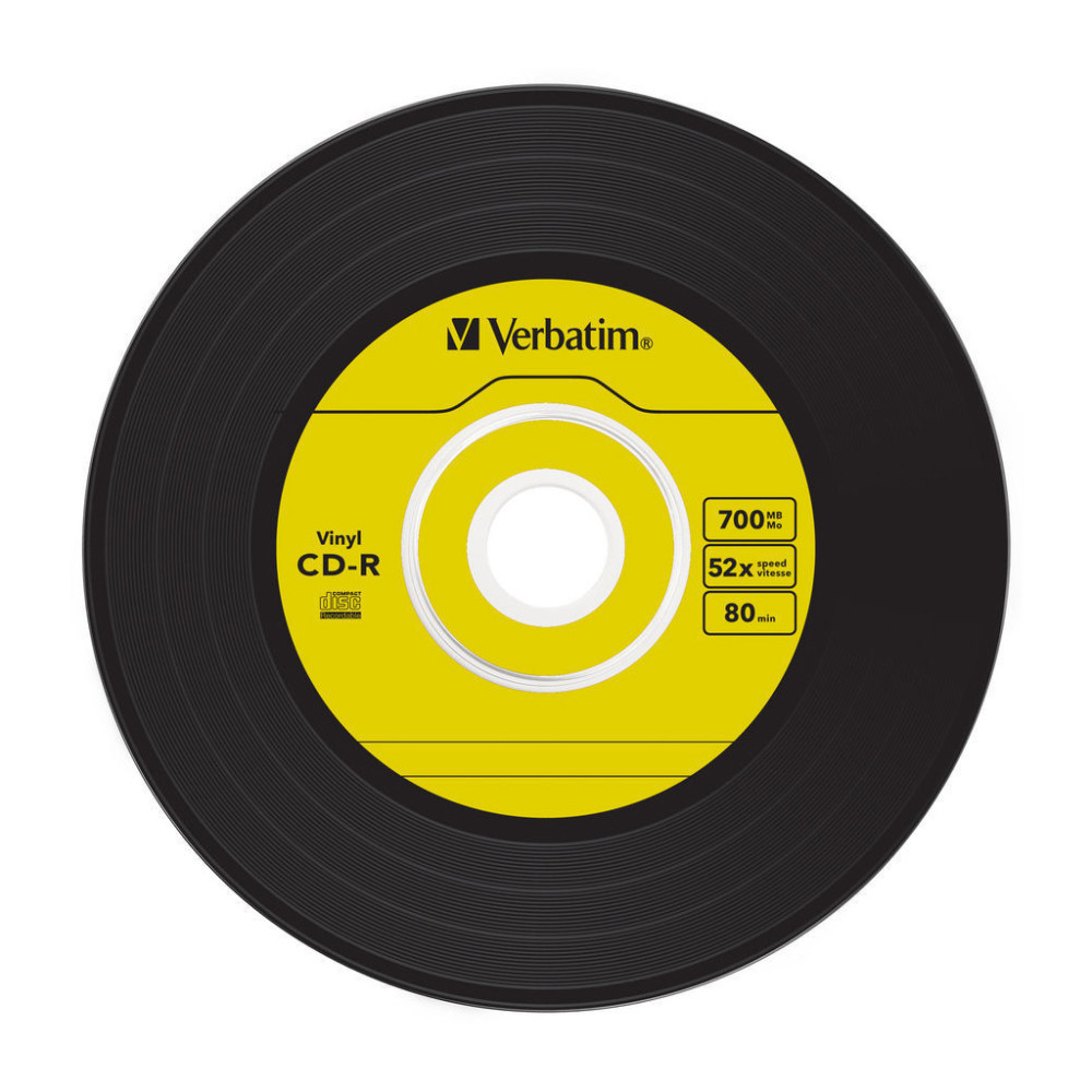 Диск CD Verbatim CD-R 700Mb 52x Slim case Vinyl AZO (43426)