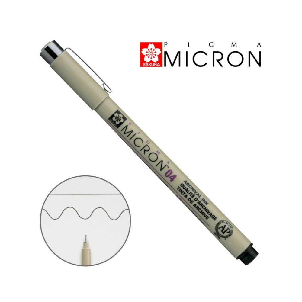 Лайнер Sakura Pigma Micron (0.4) 0,4 мм Чорний (084511342132)
