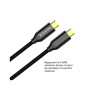 Дата кабель USB-C to USB-C 1.0m USB3.2 (20Gbps 4K PD100W) Gen2 5А black ColorWay (CW-CBPDCC062-BK) Дата кабель USB-C to USB-C 1.0m USB3.2 (20Gbps 4K PD100W) Gen2 5А black ColorWay (CW-CBPDCC062-BK)