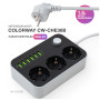 Мережевий фільтр живлення ColorWay CW-CHЕ36B, 3 розетки/6USB Black 1.8M (CW-CHE36B) Мережевий фільтр живлення ColorWay CW-CHЕ36B, 3 розетки/6USB Black 1.8M (CW-CHE36B)