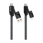 Дата кабель USB-C to USB-C + Lightning + USB-A 1.5m Black Proda (PD-B96th-BK) Дата кабель USB-C to USB-C + Lightning + USB-A 1.5m Black Proda (PD-B96th-BK)