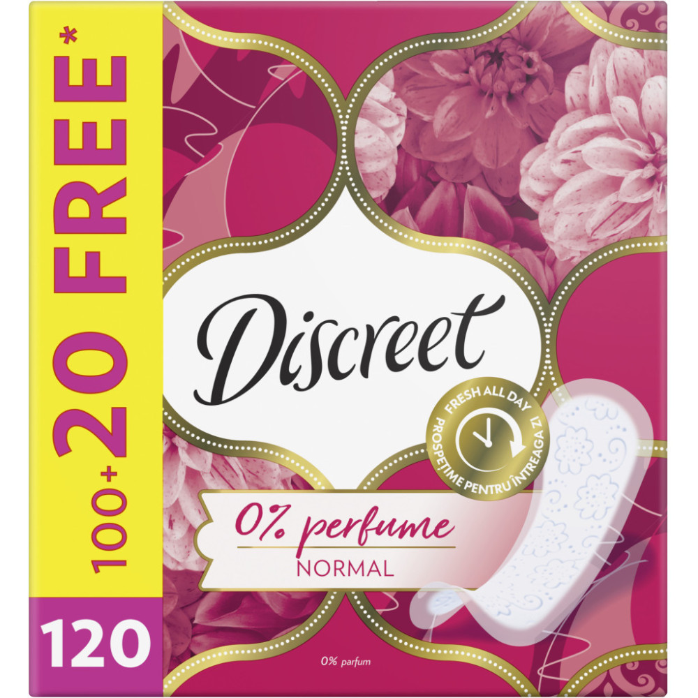 Щоденні прокладки Discreet Normal Без запаху 120 шт. (8700216234269)