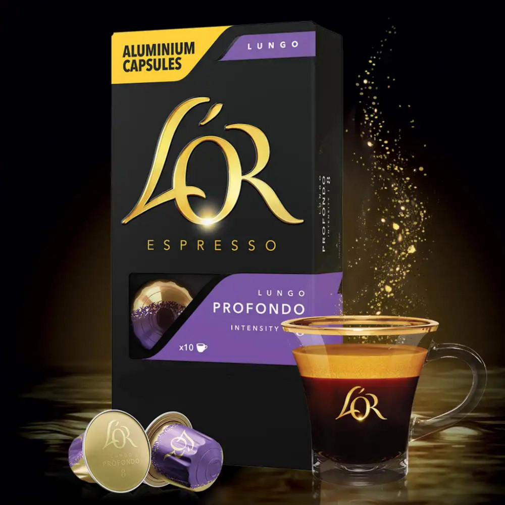 Кава L'OR Lungo Profondo 100% Арабіка в капсулах 10 шт (8711000360569)