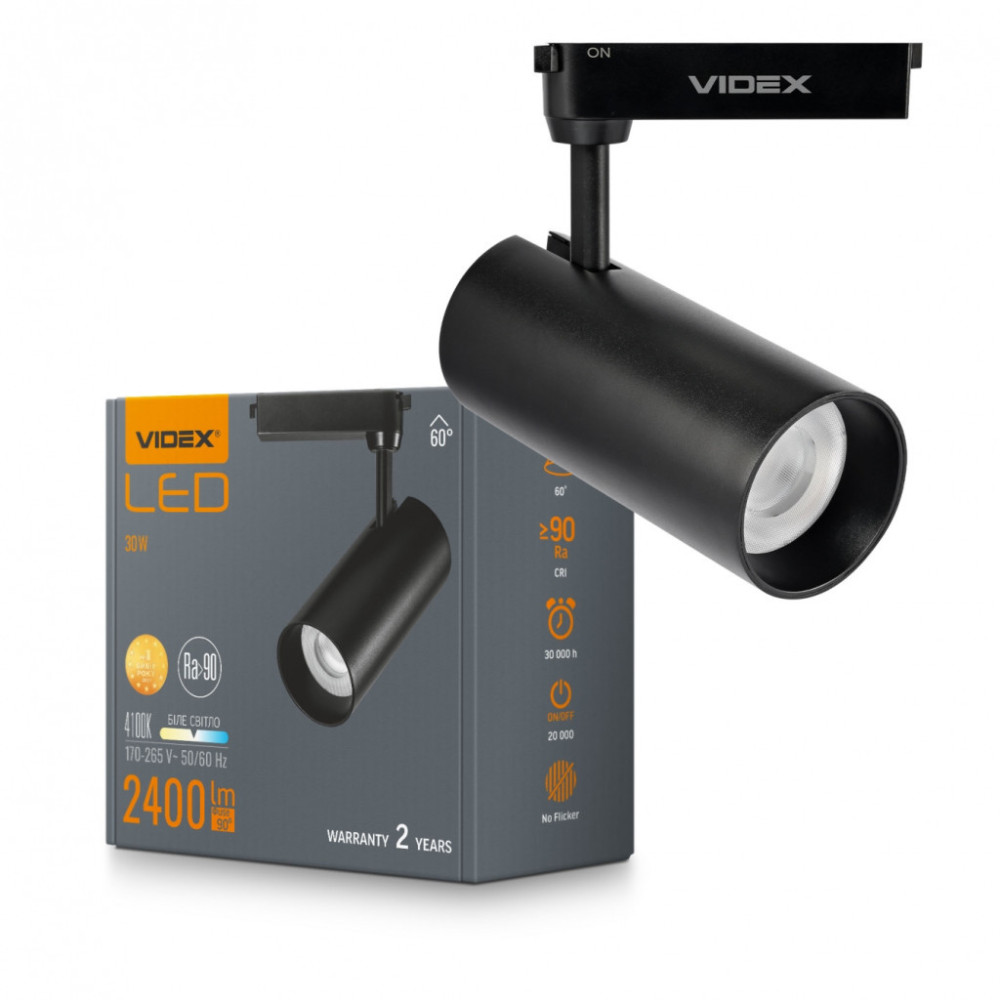 Світильник Videx 30W 60° 4100K (VL-TR04W-304B)