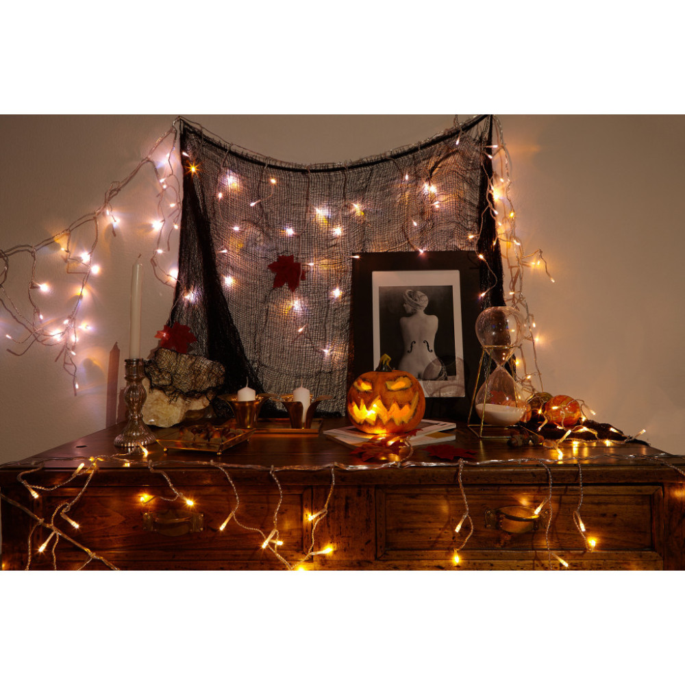 Гірлянда Twinkly Smart LED Strings RGBW 250, BT+WiFi, Gen II, IP44, кабель ч (TWS250SPP-BEU)