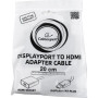 Перехідник DisplayPort to HDMI Cablexpert (A-DPM-HDMIF-002-W) Перехідник DisplayPort to HDMI Cablexpert (A-DPM-HDMIF-002-W)