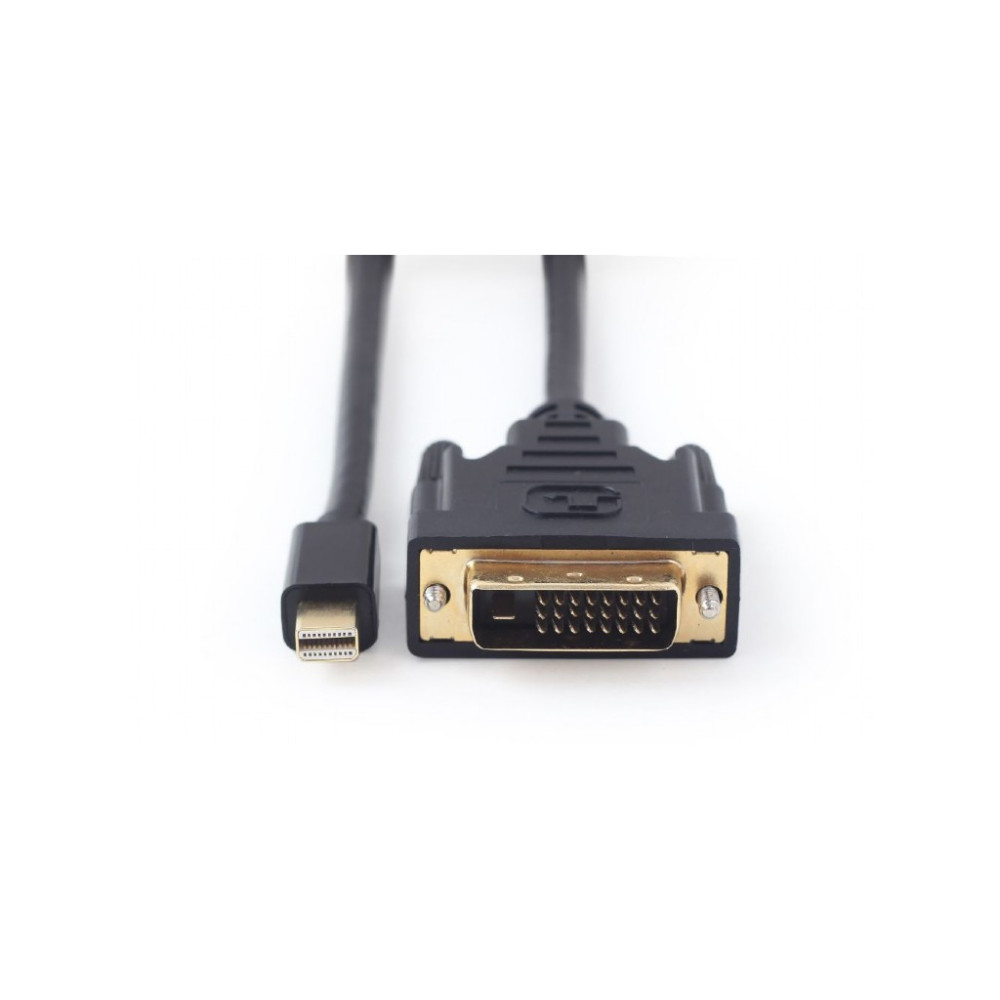 Кабель мультимедійний miniDisplayPort M to DVI M 1.8m 24+1pin Cablexpert (CC-mDPM-DVIM-6)