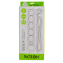Мережевий фільтр живлення Patron 10 m3*1mm2 (SP-10510) 5 розеток BLACK (EXT-PN-SP-10510) Мережевий фільтр живлення Patron 10 m3*1mm2 (SP-10510) 5 розеток BLACK (EXT-PN-SP-10510)