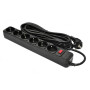Мережевий фільтр живлення Patron 5.0 m, 3*1.5mm2 (SP-1655) 6 розеток BLACK (EXT-PN-SP-1665) Мережевий фільтр живлення Patron 5.0 m, 3*1.5mm2 (SP-1655) 6 розеток BLACK (EXT-PN-SP-1665)