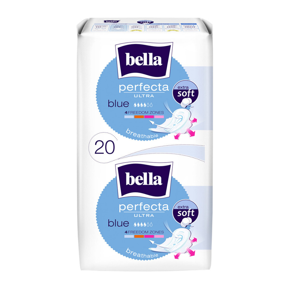 Гігієнічні прокладки Bella Perfecta Blue Soft Ultra 20 шт. (5900516305888/5900516305253)
