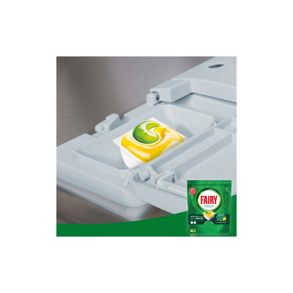 Таблетки для посудомийних машин Fairy Original All in One Lemon 41 шт. (8700216237239)